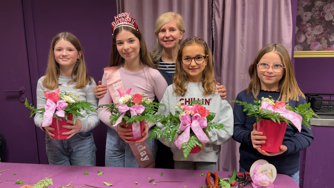 Fêter son anniversaire chez une fleuriste : une idée originale