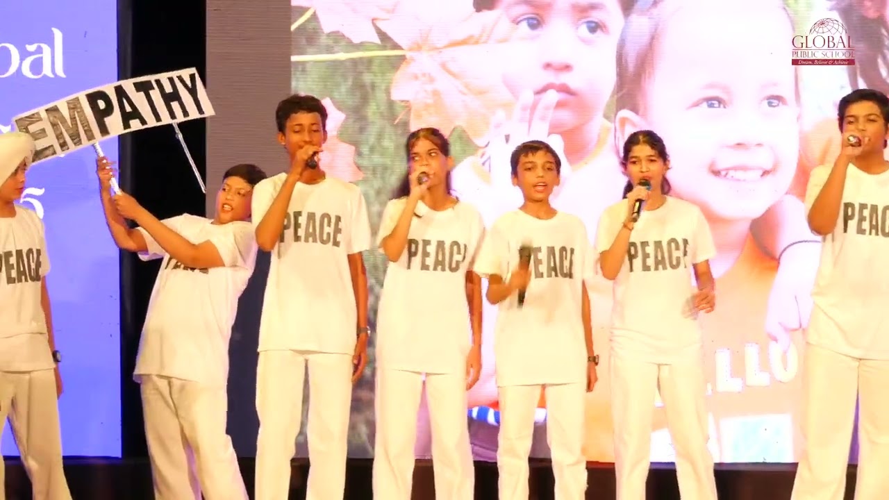 Global Public School Students Sing ‘We Are the World’ | Inspiring Musical Performance