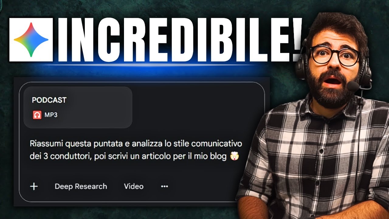 WOW 💥 Caricare AUDIO e VIDEO in GEMINI