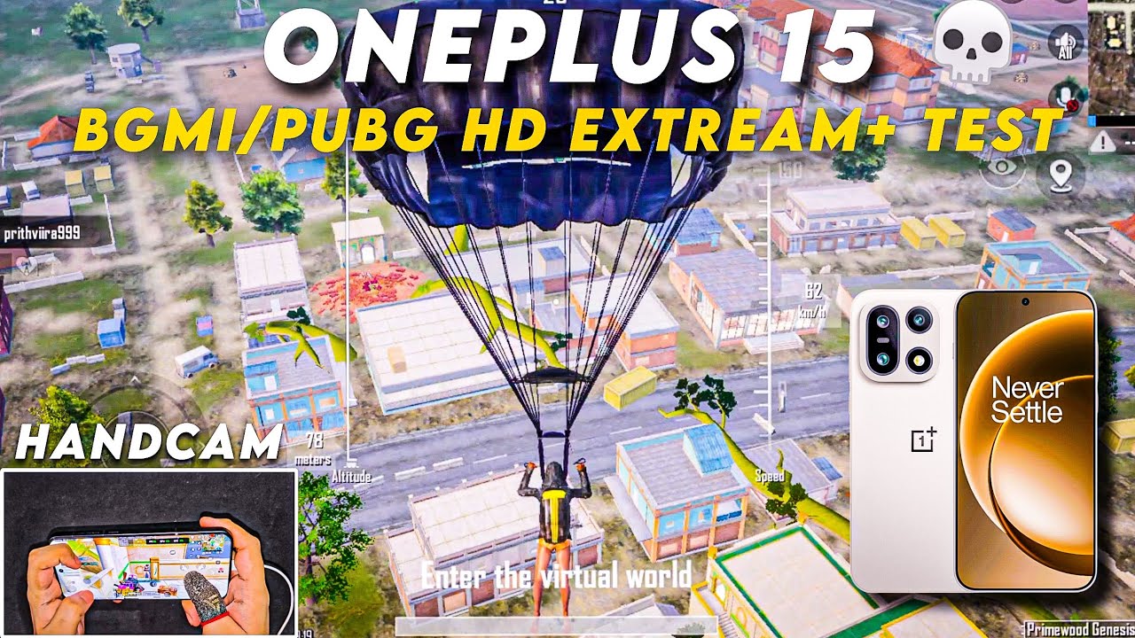 ONEPLUS 15☠️HDR EXTREME+TEST BGMI/PUBG WITH FPS METER HANDCAM GAMEPLAY#oneplus#oneplus15#iqoo#iqoo15