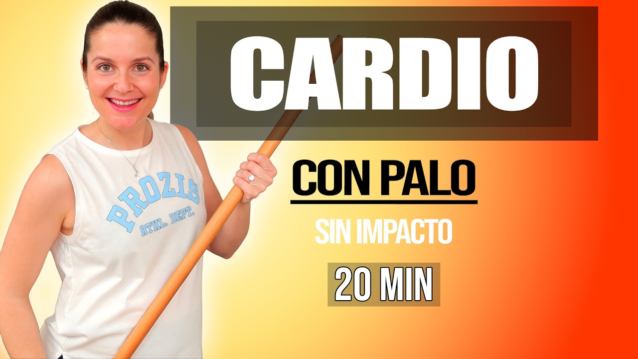 Cardio Sin Saltos con Palo | Cuida Tus Articulaciones (20 min) | Siéntete Joven