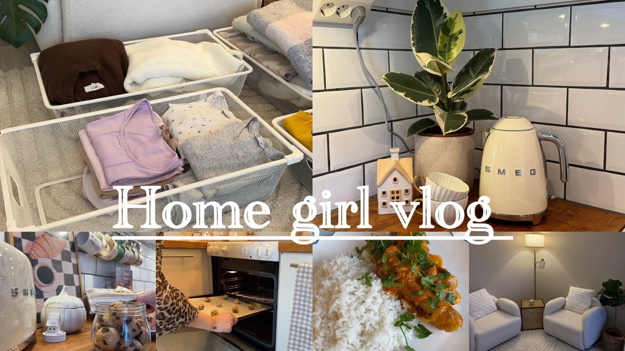 Organize my closet/ Cleaning with me / Afghan food (chicken Karai)/ Baking cookies 🍪/ Silent vlog 🍃