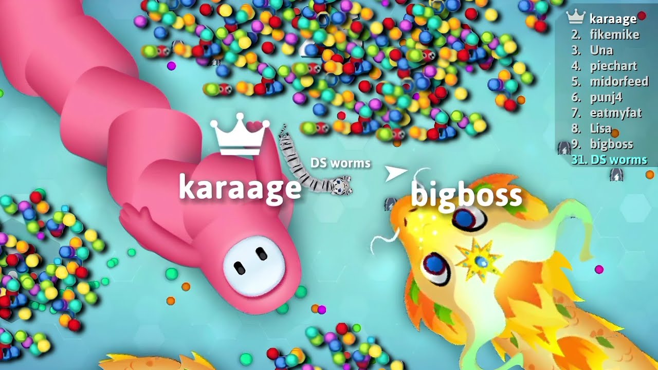 Epic Snake io gameplay🐍  New look Bianca snake skin🐍DS worms biggest snake killing