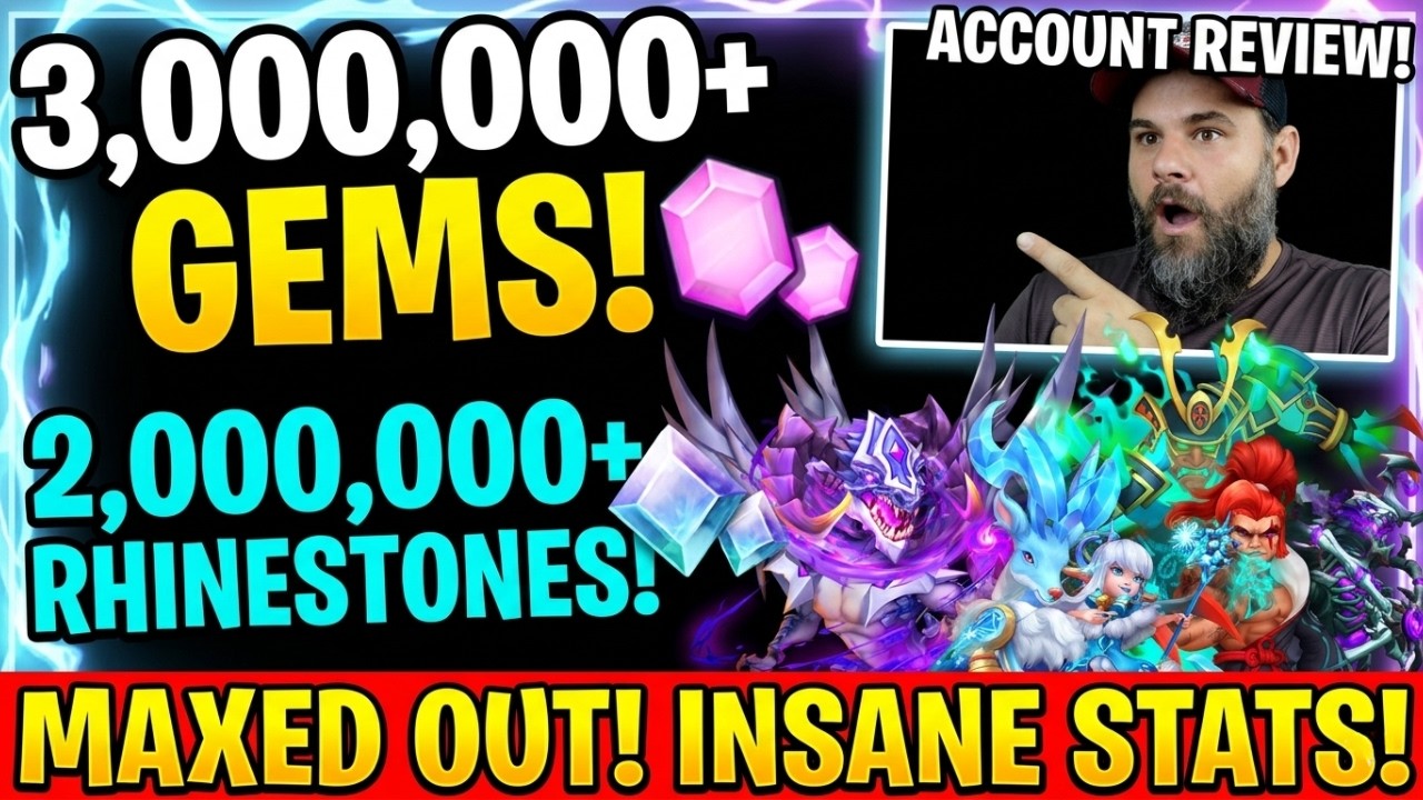 He Spent Over 2 Million Rhinestone | Account Review  | Castle Clash