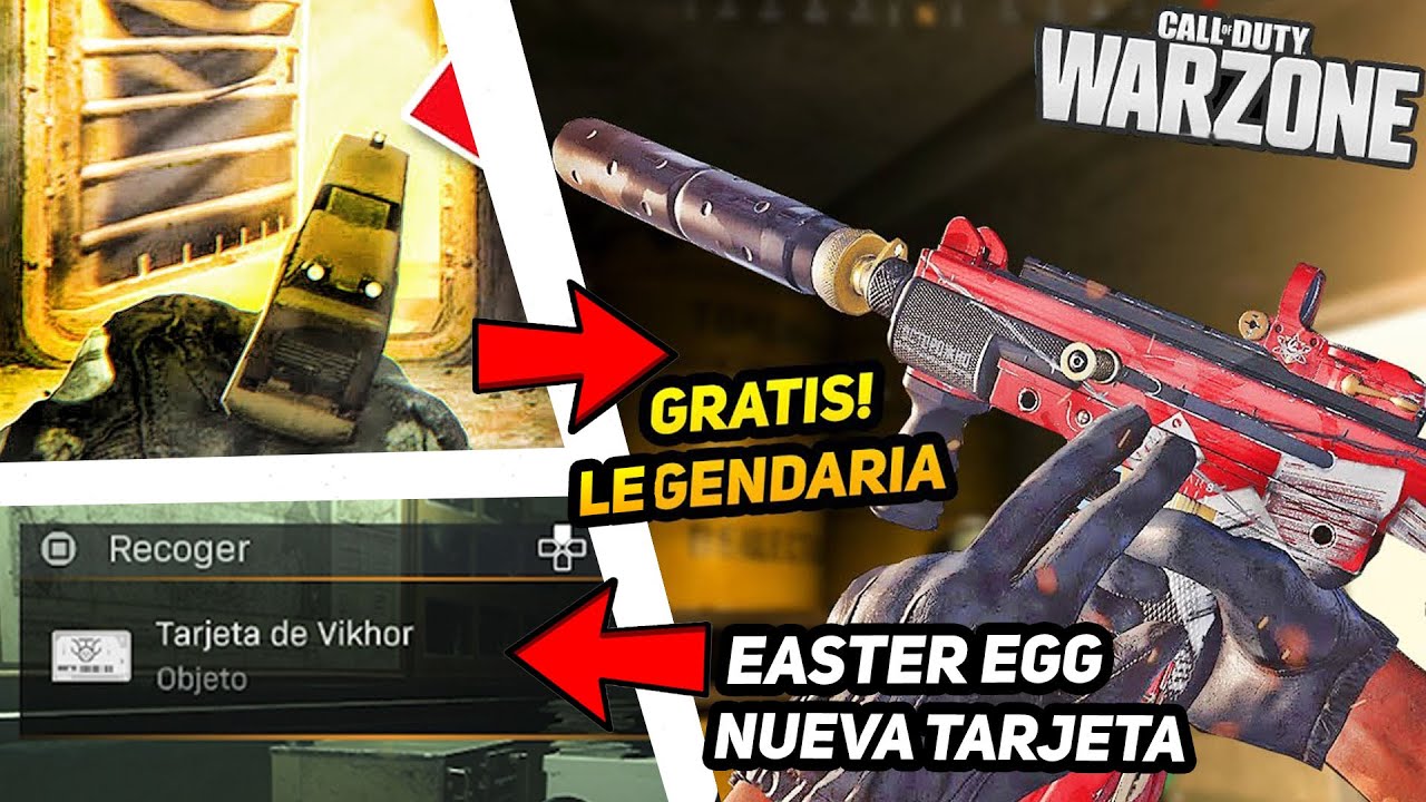 Arma LEGENDARIA GRATIS en WARZONE, Tarjeta de VIKHOR EASTER EGG ISLA de RENACIMIENTO - Alka593