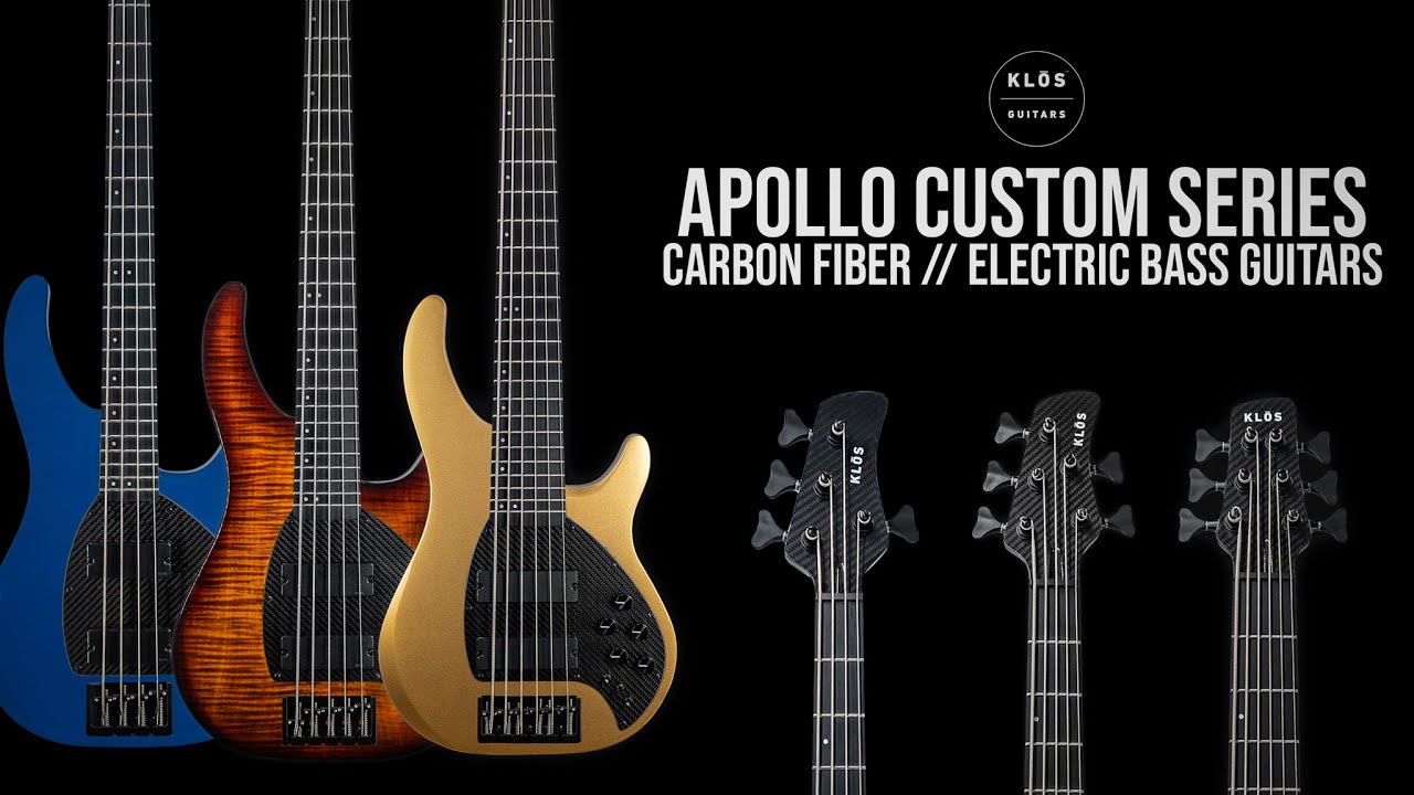 Apollo IV, V, VI Custom Series - Carbon Fiber Bass Guitars