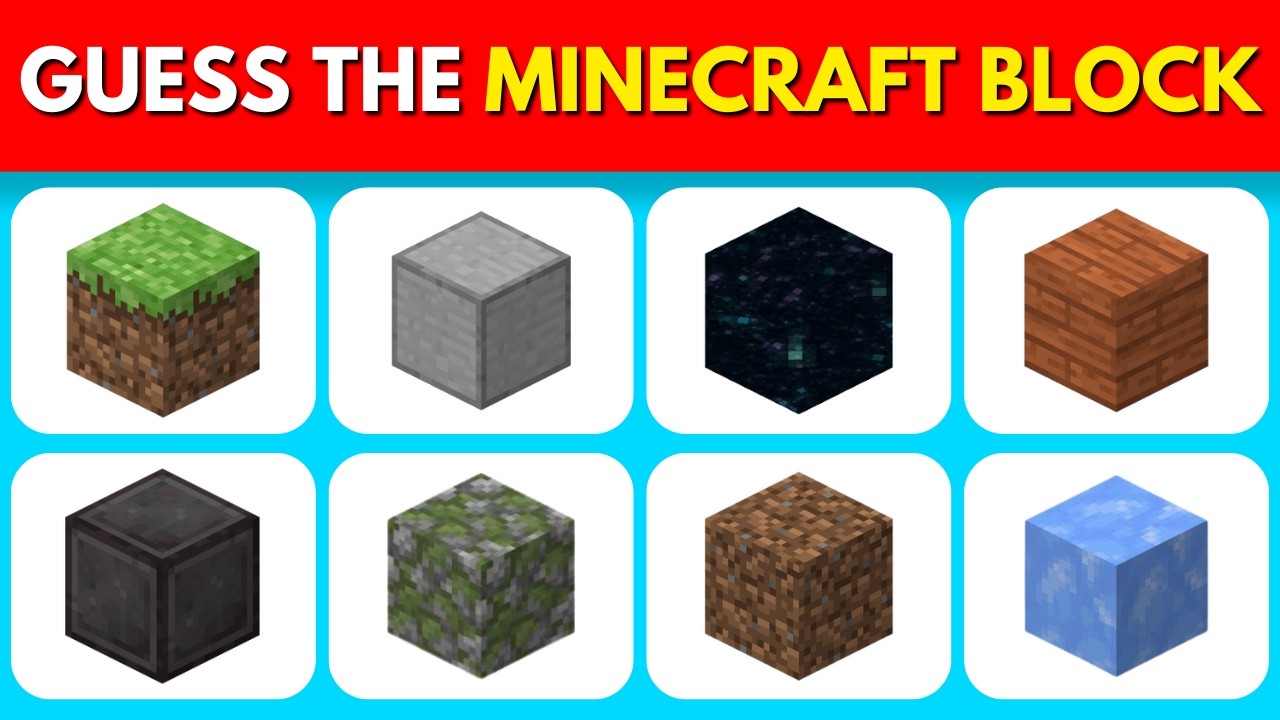 Guess The Minecraft Blocks in 3 Seconds? Ultimate Minecraft Quiz