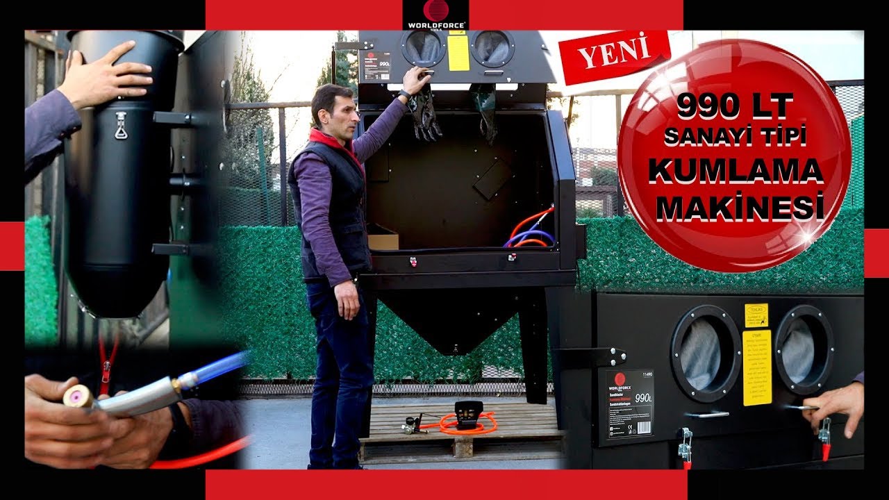 Yeni 990 Lt Sanayi Tipi Kumlama Makinesi İncelemesi
