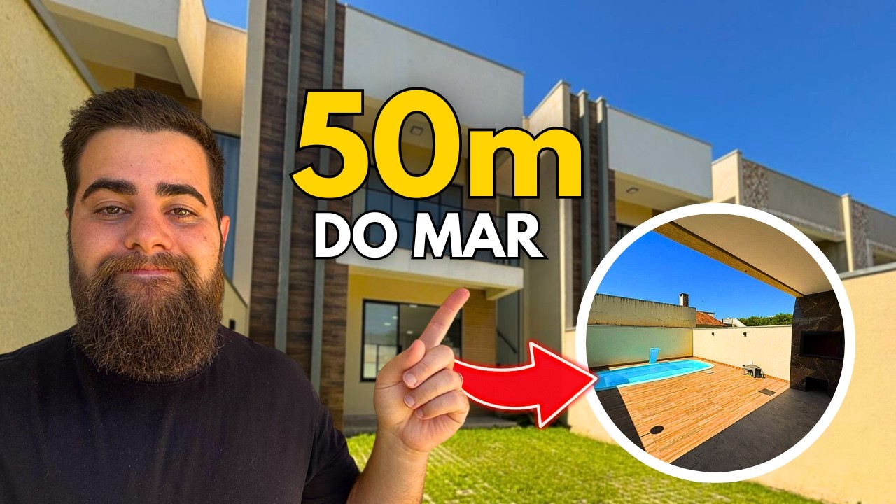 Essa casa com piscina fica a 50m do mar em Praia de Leste | Pontal do Paraná