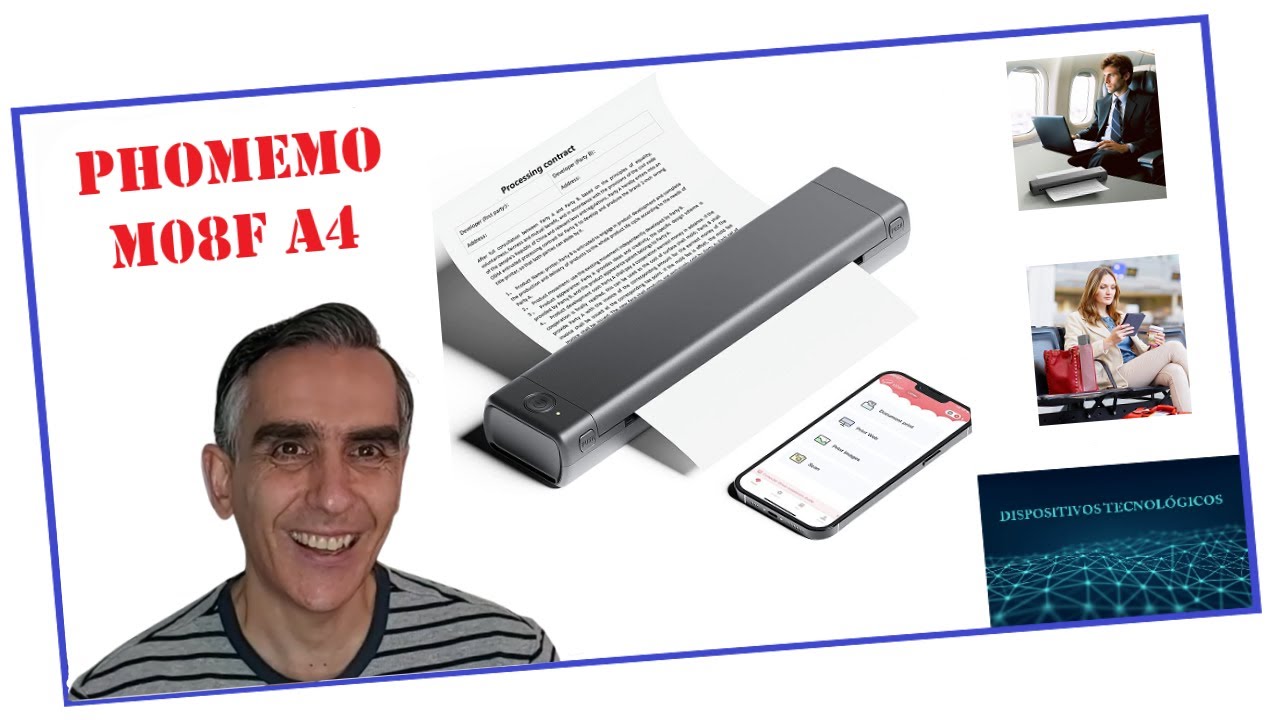 📄 Descubre la IMPRESORA T&Eacute;RMICA port&aacute;til PHOMEMO M08F A4 | AMAZON 👍