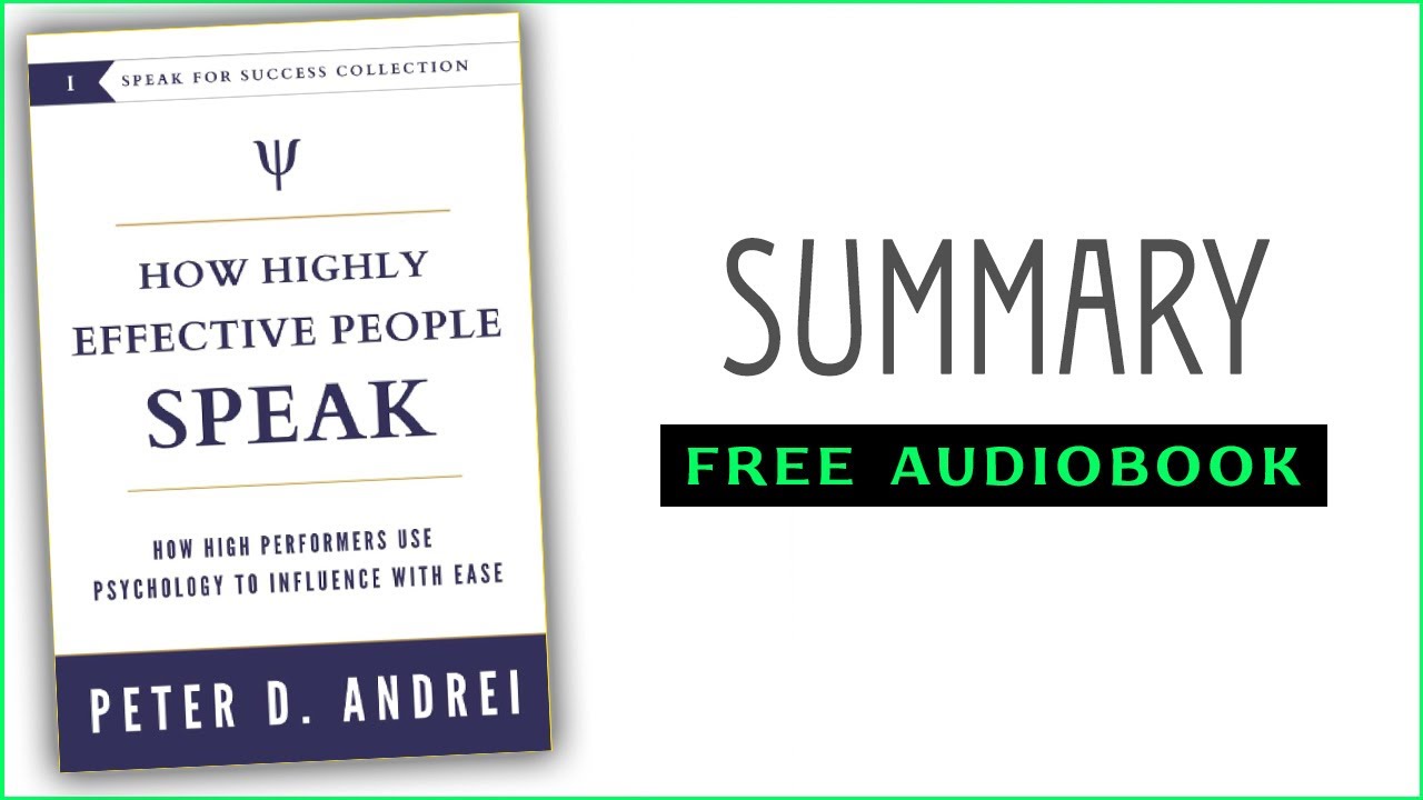 ⭐How Highly Effective People Speak - Peter Andrei - Free Audiobook