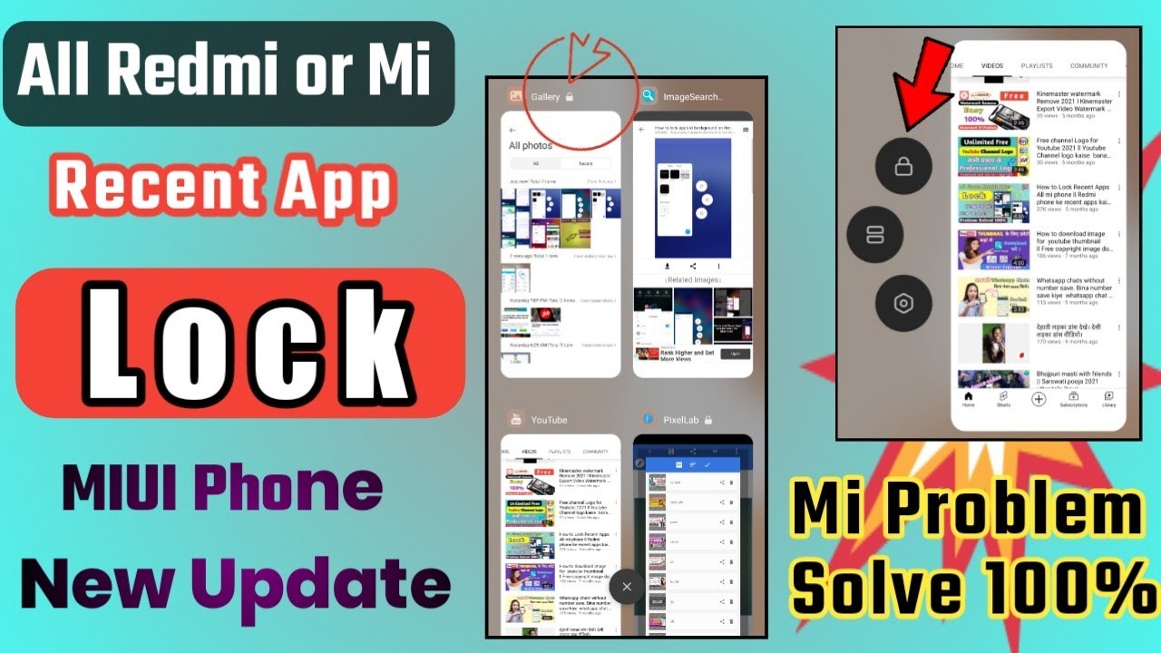 How to Lock recent Apps in MIUI 2021. Mi Recent Apps ko kaise Lock kare/Mi Phone Recent Apps Lock.