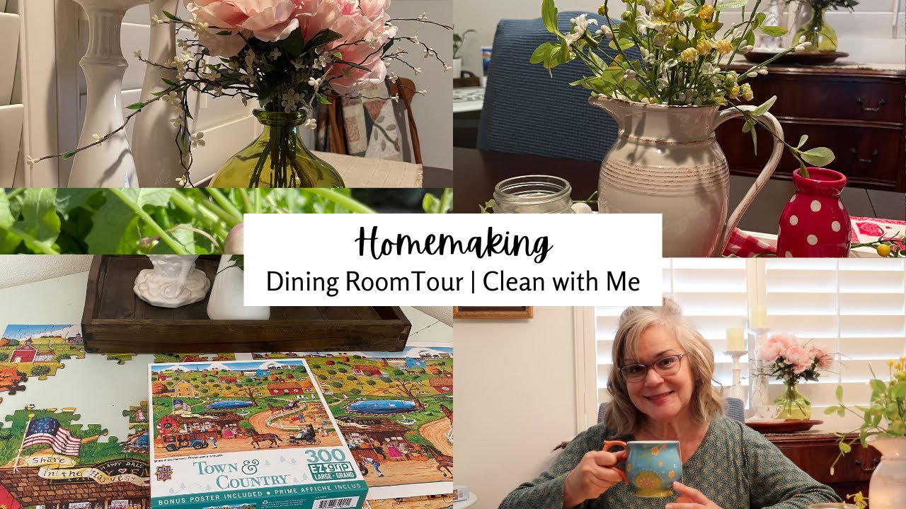 Homemaking | Dining Room Tour | Craft Storage Ideas | Clean with Me