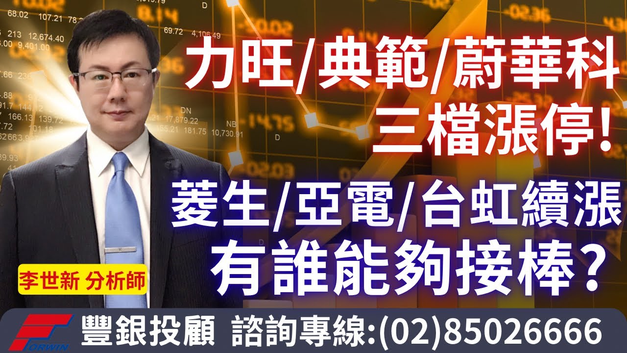 20251106 李世新分析師｜力旺、典範、蔚華科漲停！菱生、亞電、台虹續漲！誰接棒？｜