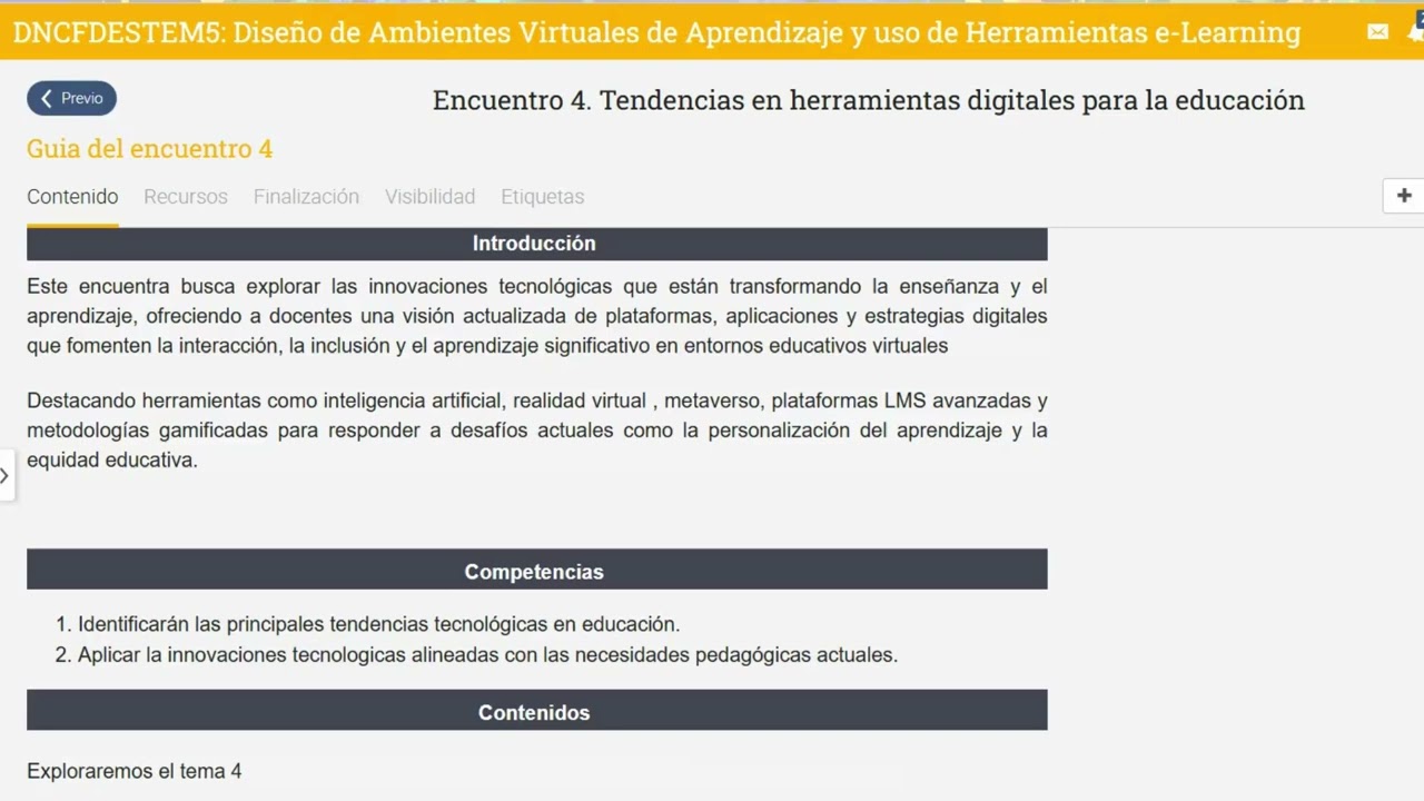 Encuentros: Tendencias en herramientas digitales para la educación