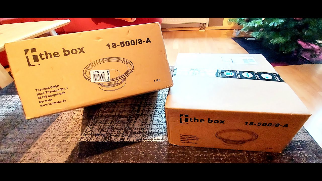 the box Speaker 18-500/8-A 1kw Test | Unboxing | Free-Air-Action | Tulun | mlr_veranstaltungstechnik