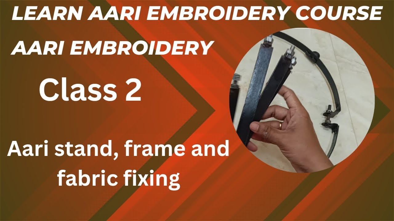 how to fix aari stand| setting aari frame |how to fix cloth