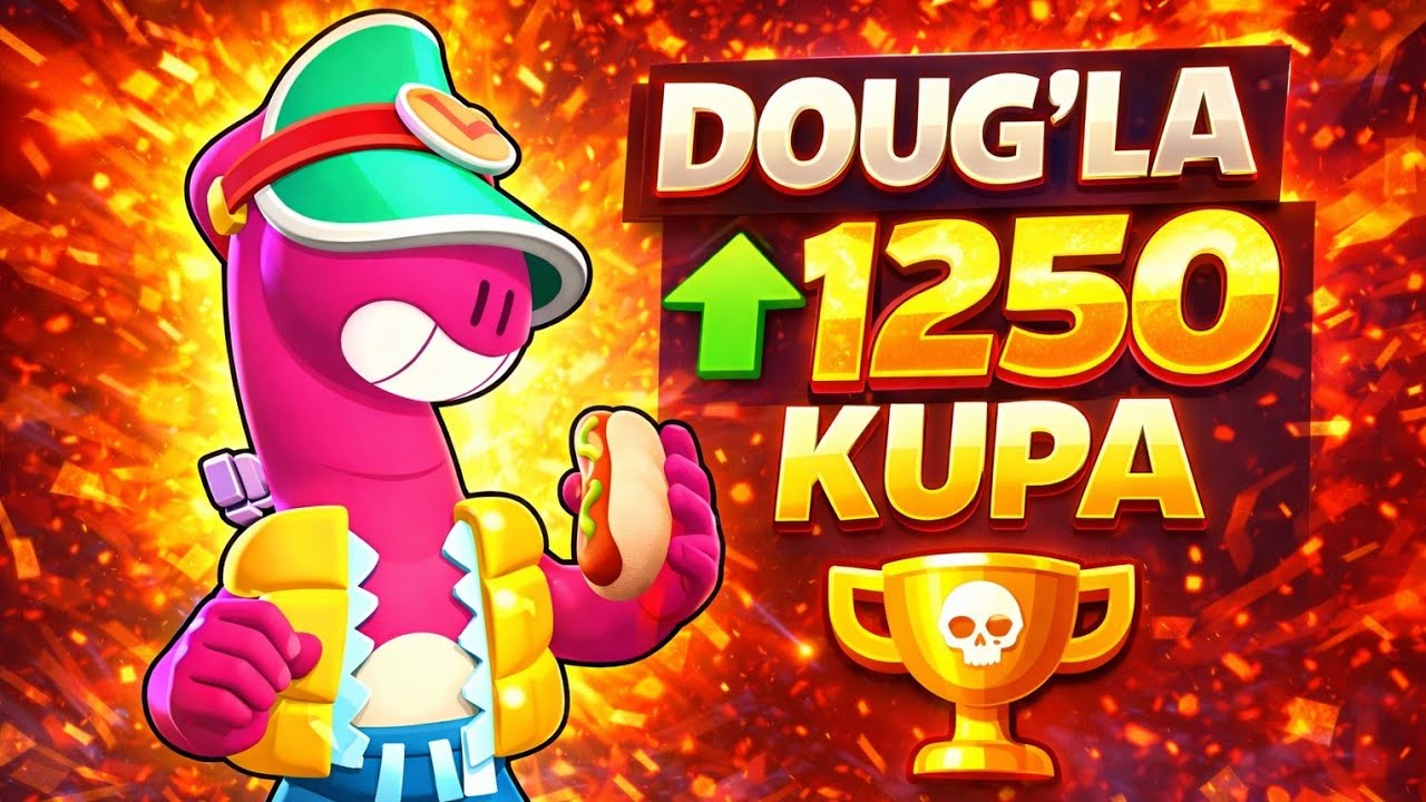24 Saat DOUG ile Kupa Kastım! 🔥 1250 Kupaya Ulaştım mı? | Brawl Stars