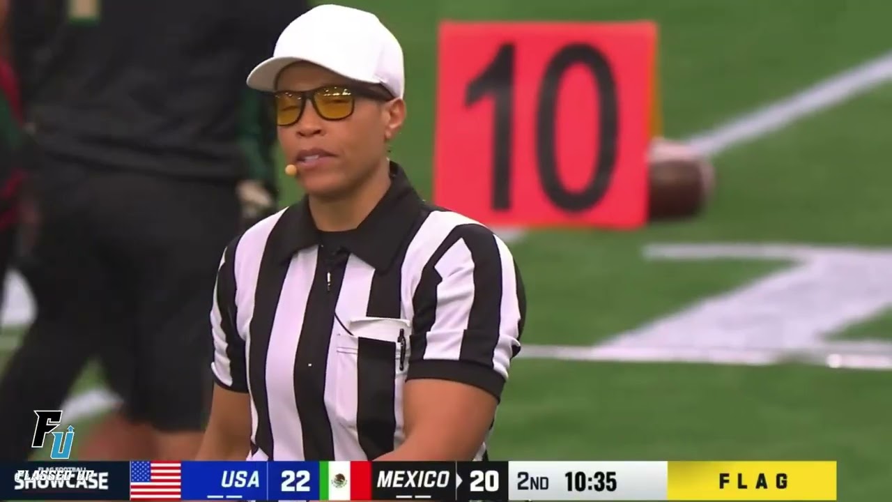 Flag Football Team #1 USA vs #3 MEXICO at the NFL Flag Football Showcase! Flagged Up Recap