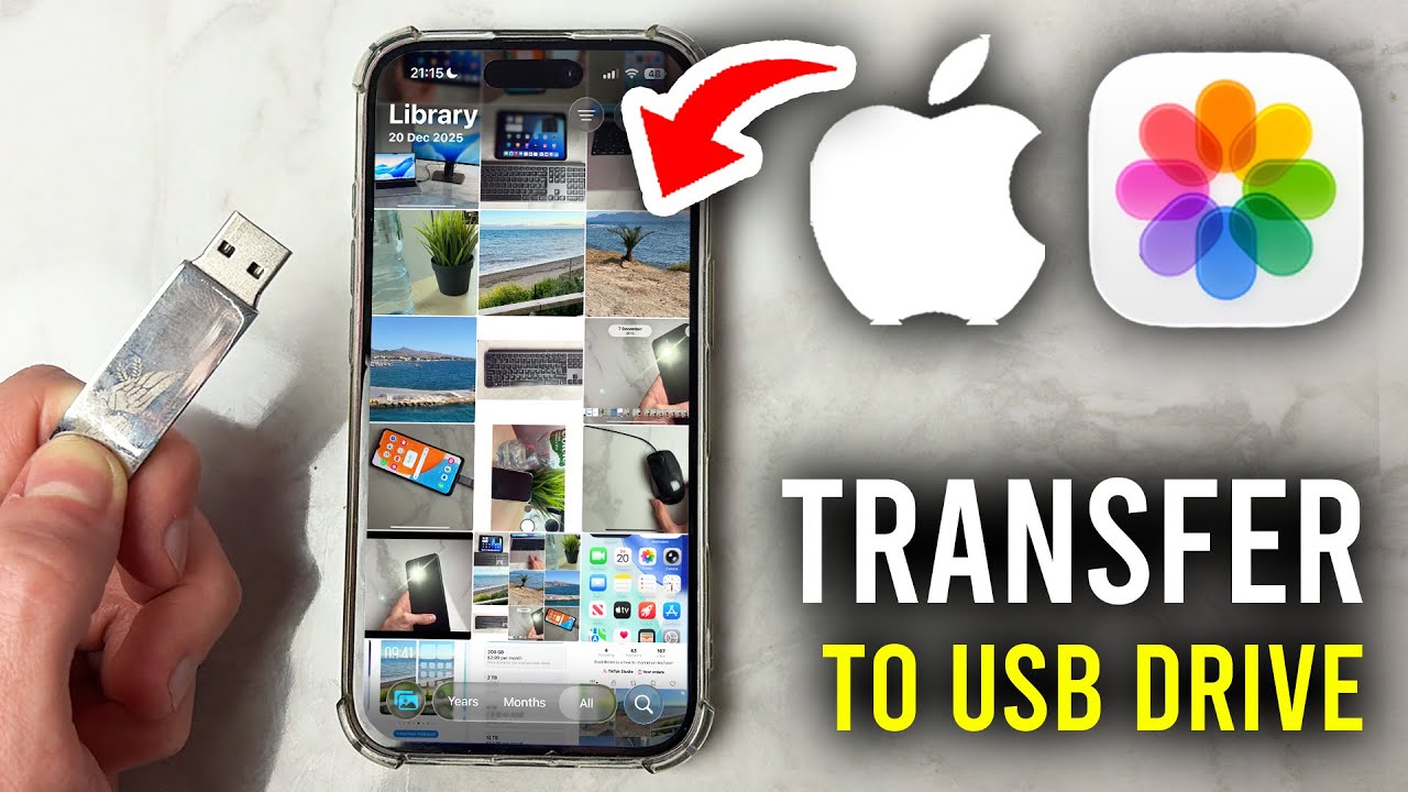 How To Transfer Photos/Videos From iPhone 17 To USB Flash Drive - Step By Step