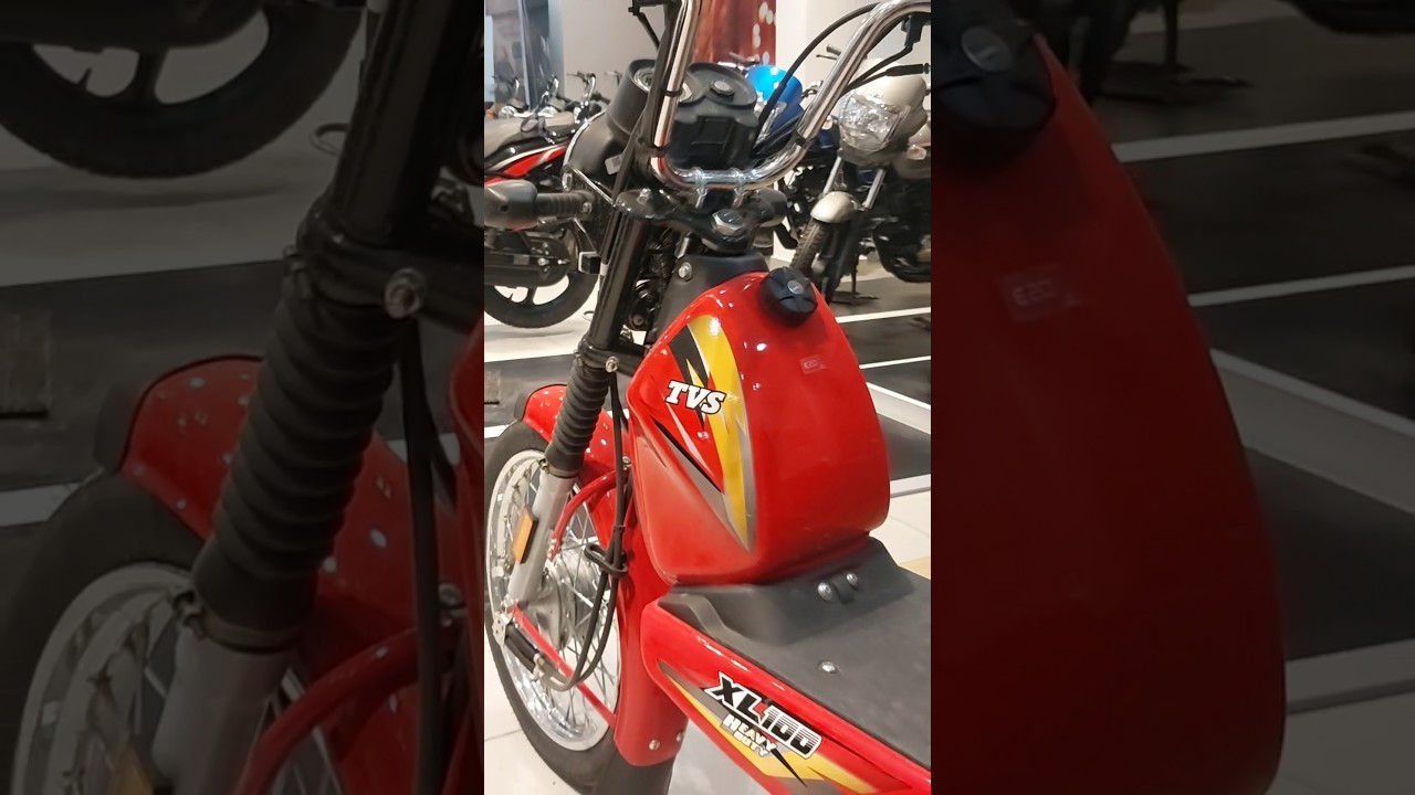 TVS XL 100 heavy duty red colour