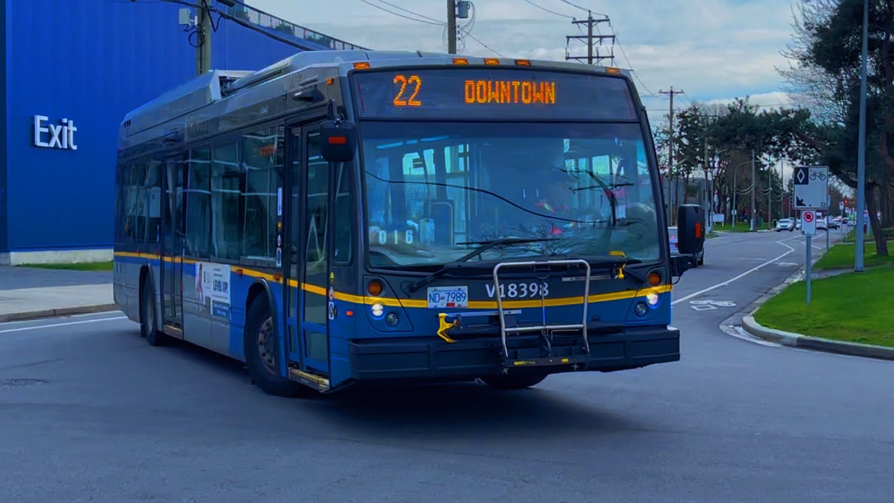 Translink CMBC - [Bus Ride] 2018 Nova Bus LFS HEV - V18398 on 22 Knight to Richmond