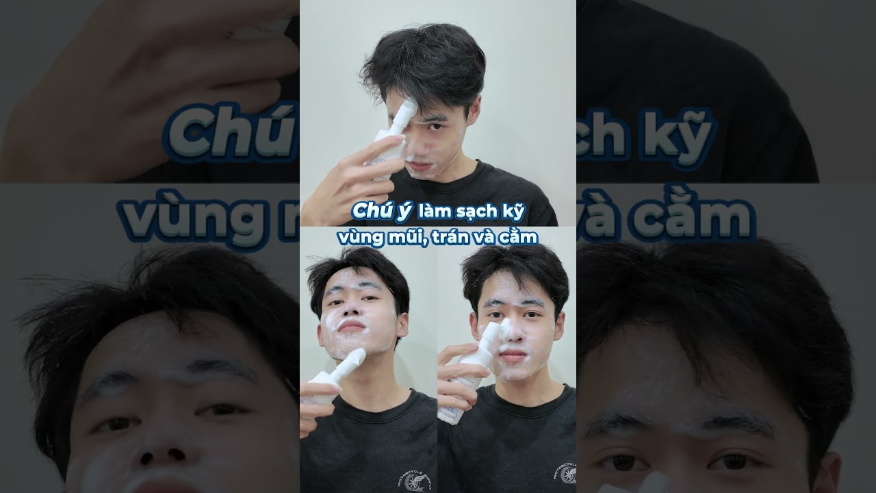 Hướng dẫn sử dụng bọt rửa mặt M'gen #mgen #botruamat #chamsocda #skincare #dadaumun #shorts