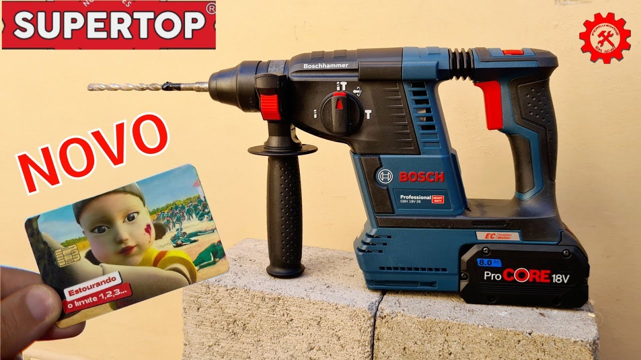 TOP DA GALAXIA - MARTELETE BOSCH 18V BRUSHLESS GBH18V 26