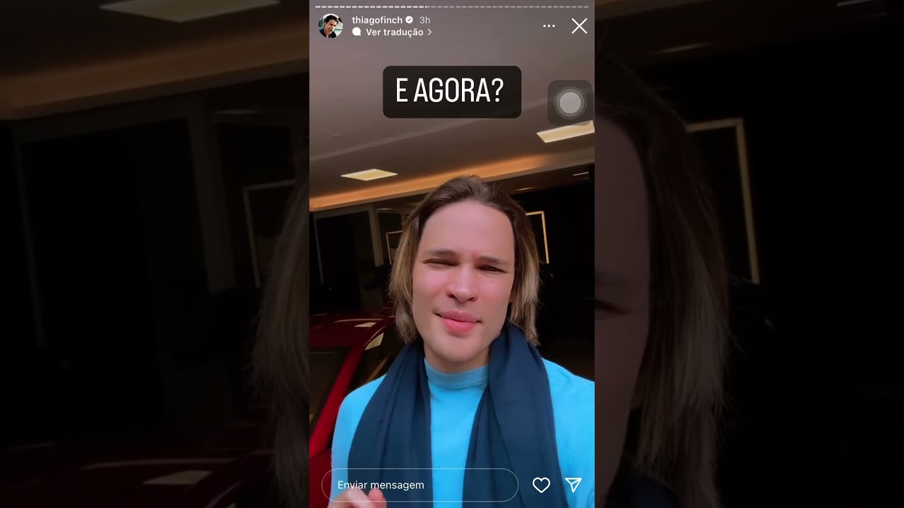 Thiago Finch vai a podcast e fica bravo com pergunta de hater e solta o verbo