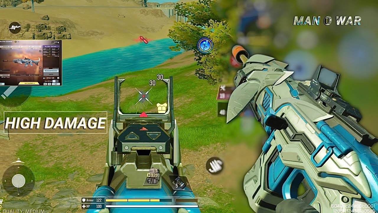 0 RECOIL in MID RANGE + HIGH DAMAGE | BEST MAN O WAR GUNSMITH CODM BR | CODM BR GAMEPLAY 