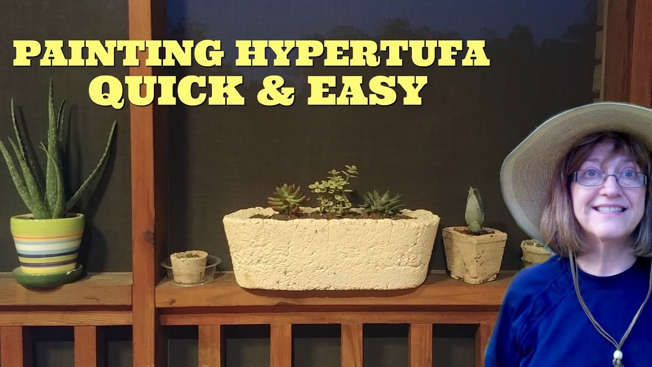 Painting Hypertufa - It's Easy & Looks Great!