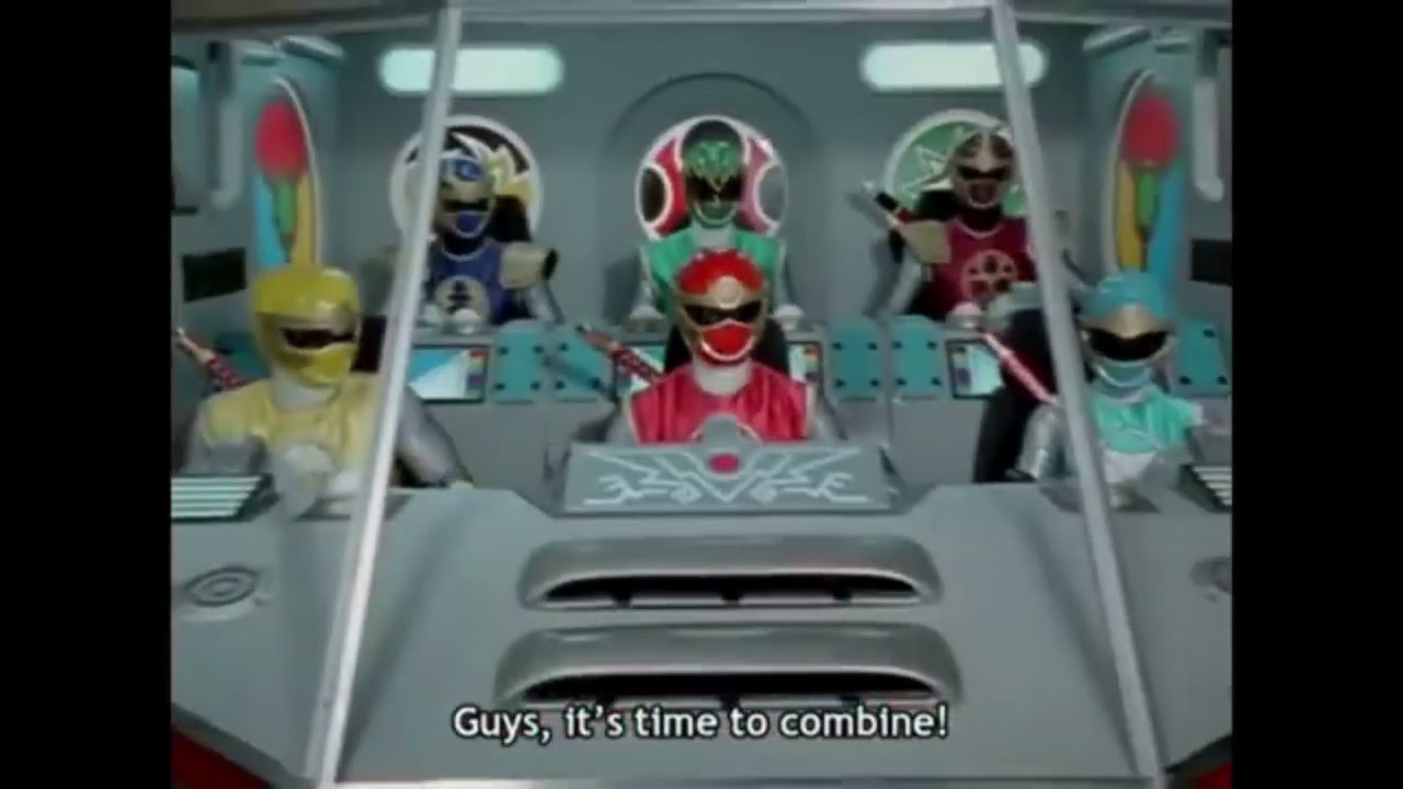 Hurricaneger All Gattai Revolver Tenrai Senpuujin Transformation