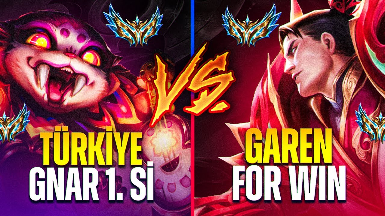 KARŞIMA TR GNAR 1.Sİ GELDİ !! YENİ SEZONDA GAREN NASIL OYNANIR ÖĞRETİCİ !!