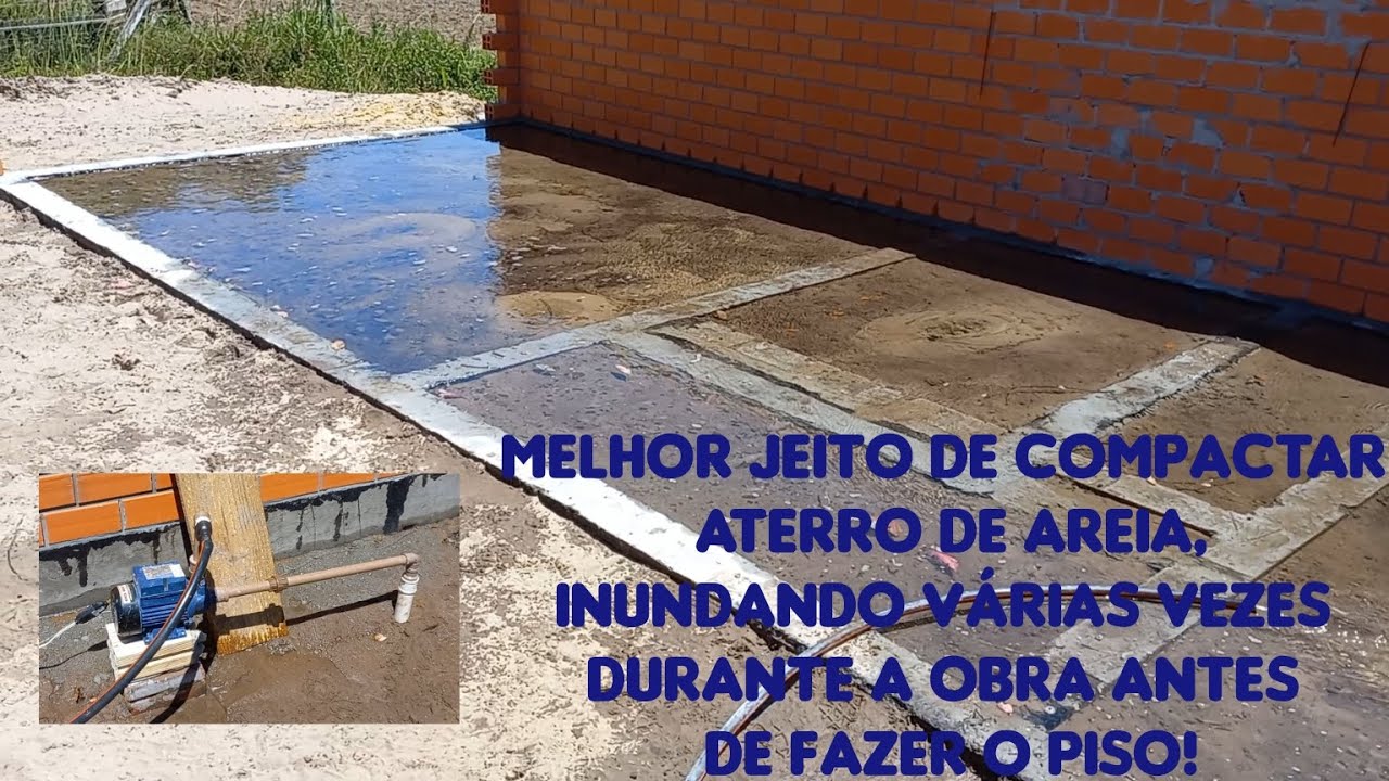 Como compactar aterro de obra com água