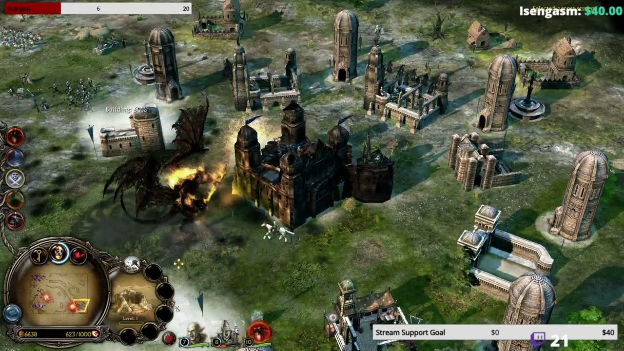 Гоблины + Люди против 2 Брутальных ИИ | BFME2 Rotwk 2.02 v9.6.2