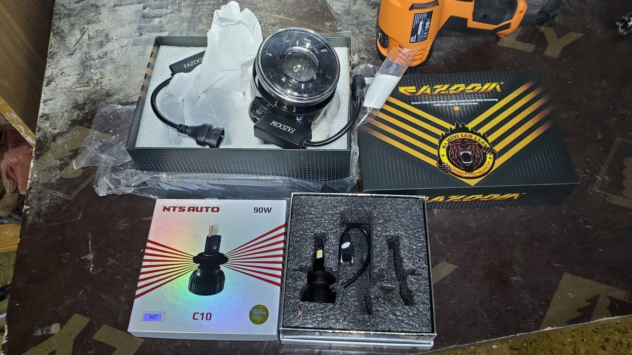 Улучшаем освещение на Лифан Х60. Лампы NTS C10 4300К и Led птф.