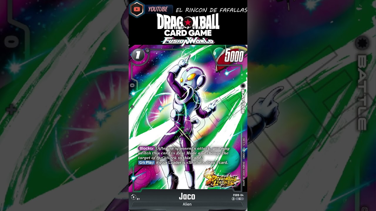 🐉 JACO FS09 Dragon Ball Fusion World | 