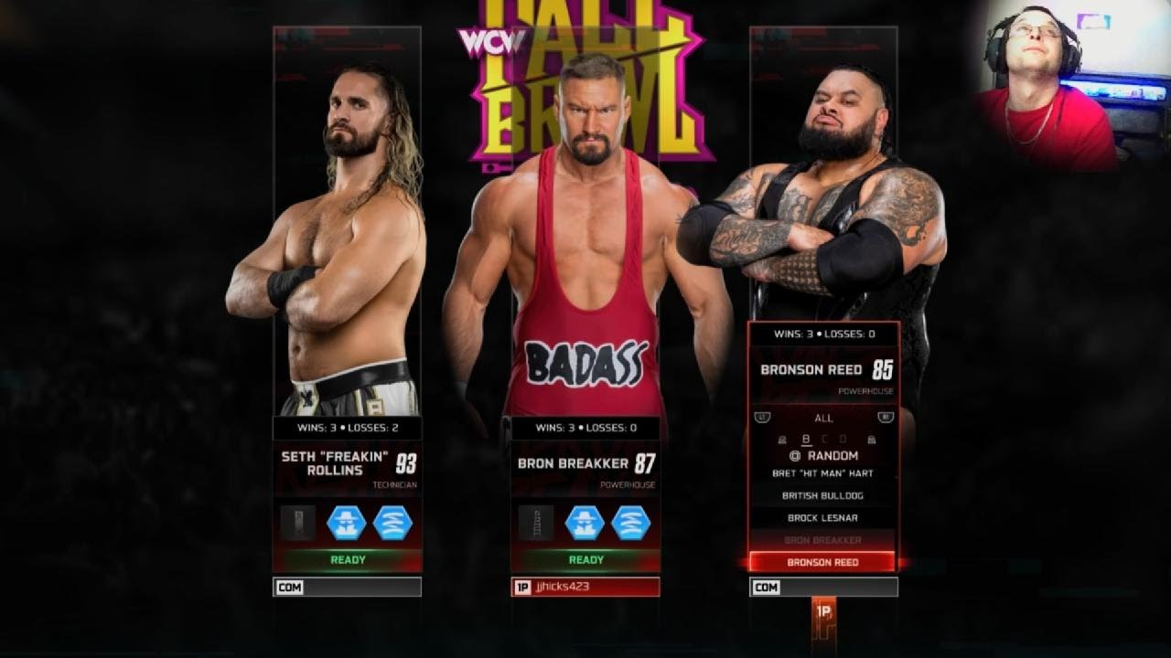 Bron Breakker Vs Seth Rollins And Bronson Reed Triple Threat Match