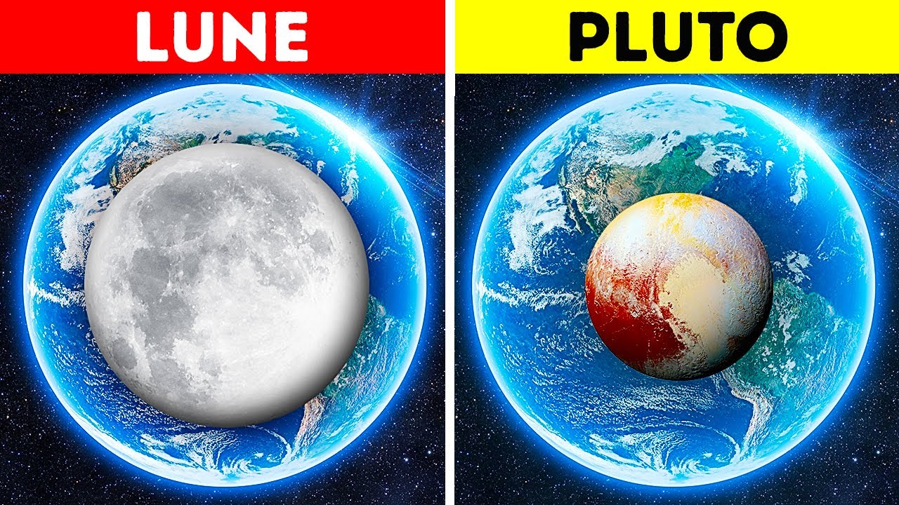 Pluton est plus petit que notre Lune + Faits bizarres sur le système solaire