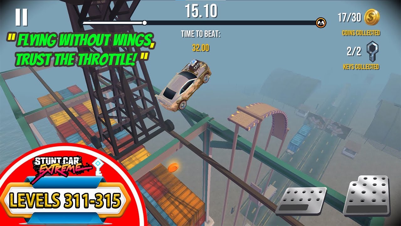 Stunt Car Extreme Levels 311-315 | All Hidden Keys Found & Epic Stunts!