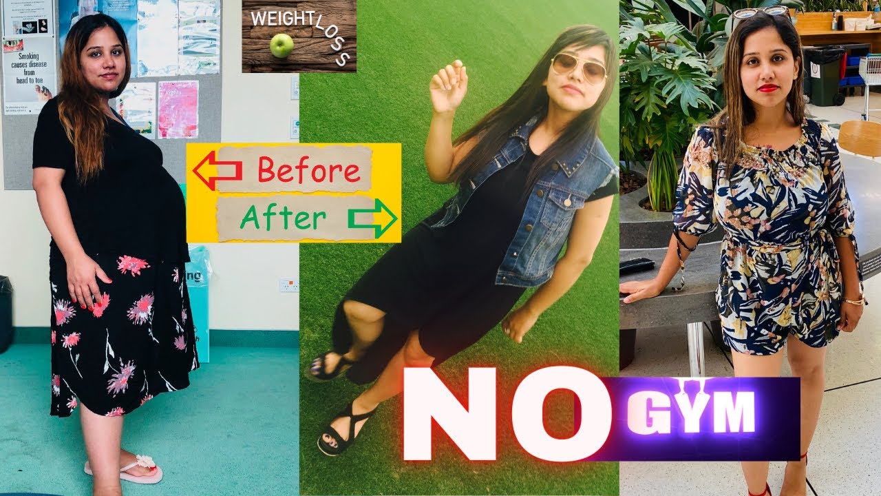 Lose weight without Gym or exercise! Post pregnancy weight loss after C-section with  breastfeeding💯