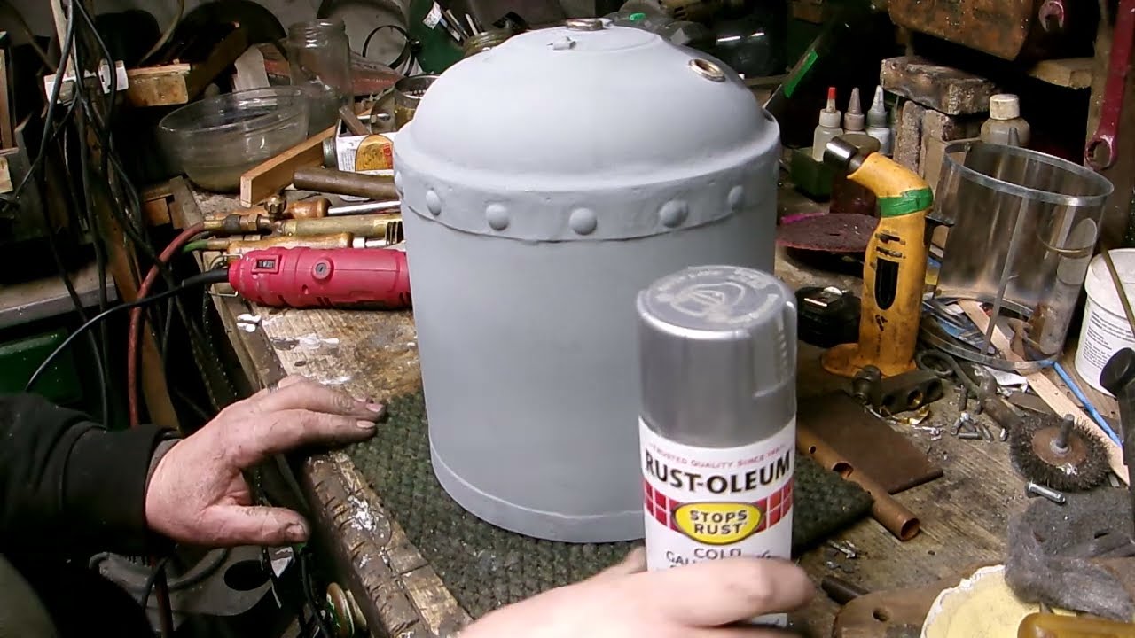 Cold Galvanizing Compound on replacement Poultry Lantern Fount
