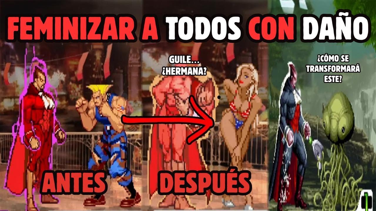 Transformamos a todos los personajes en mujeres con Demitri - ¡Vampire Savior y más!