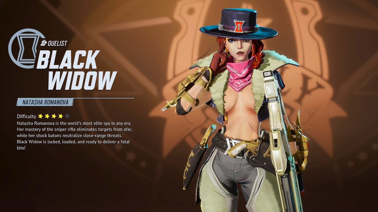 Black Widow Skimpy Wild Shooter In Marvel Rivals