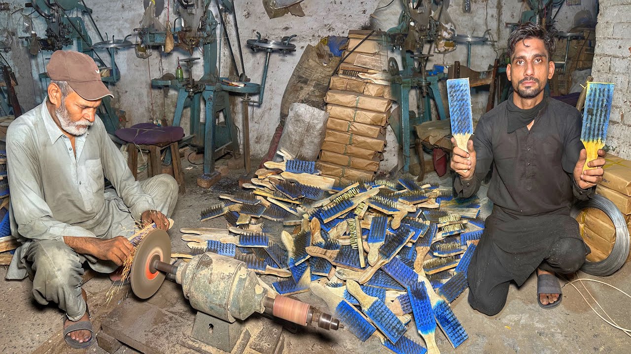 Handmade Manufacturing Process of Brass Wire Brush | How Rust Removal Brushes are Made 