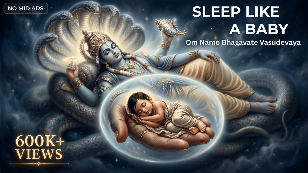 Om Namo Bhagavate Vasudevaya | 2 Hours Deep Sleep Vishnu Mantra for Protection | No Middle Ads