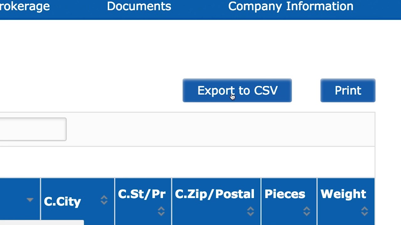 Hercules website delivered shipment reports