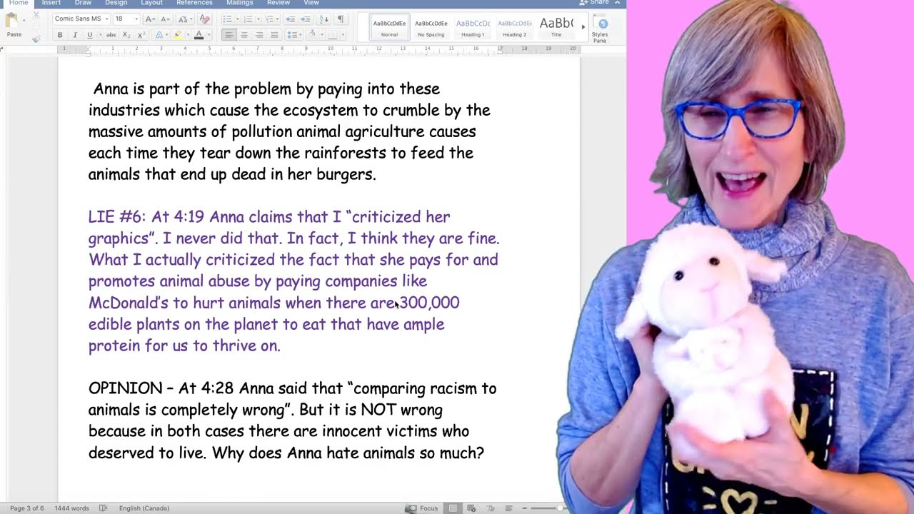 9 Lies From Veganphobic Anna Oop