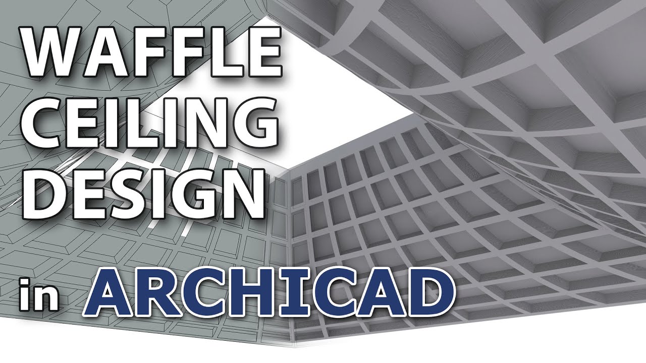 Дизайн вафельного потолка в Archicad