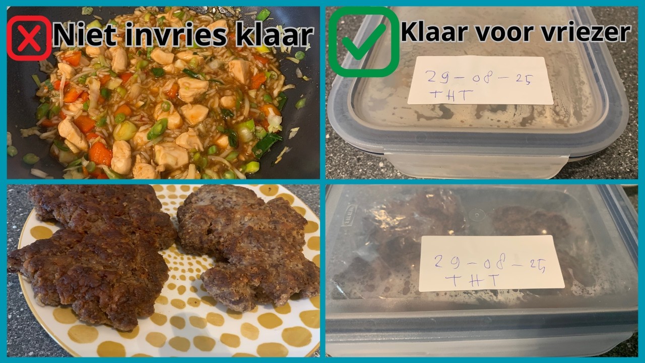 Na het eten nog iets over? Zo vries je het goed in.